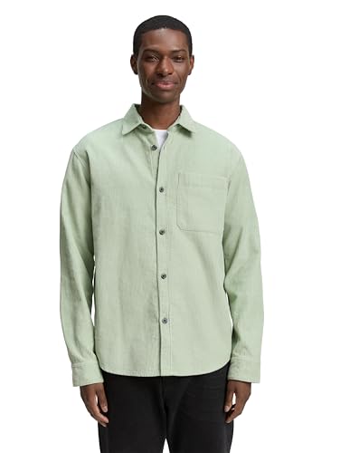 TOM TAILOR Denim Herren 1047354 Hemd, 13632-Fresh Mint Green, XXL von TOM TAILOR Denim