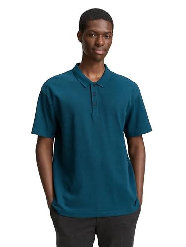 TOM TAILOR Denim Herren 1048065 Poloshirt, 21179-Deep Pond Green, L von TOM TAILOR Denim