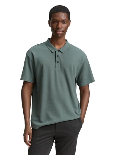 TOM TAILOR Denim Herren 1048065 Poloshirt, 21951-Washed Jasper Green, XL von TOM TAILOR Denim