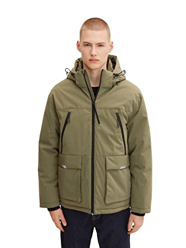 TOM TAILOR Denim Herren Artic Winterjacke 1032435, 10415 - Dusty Olive Green, L von TOM TAILOR Denim