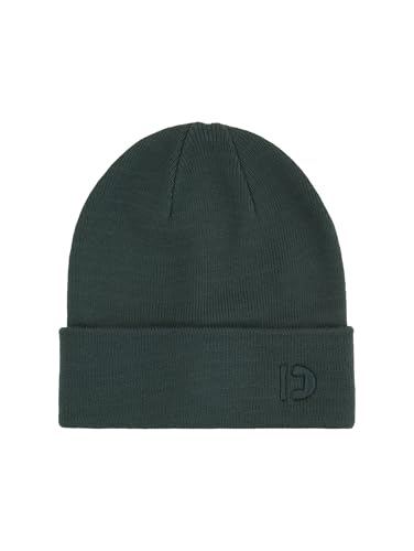 TOM TAILOR Denim Herren Basic Beanie Mütze mit Logo, 10362 - Dark Gable Green, OneSize von TOM TAILOR Denim