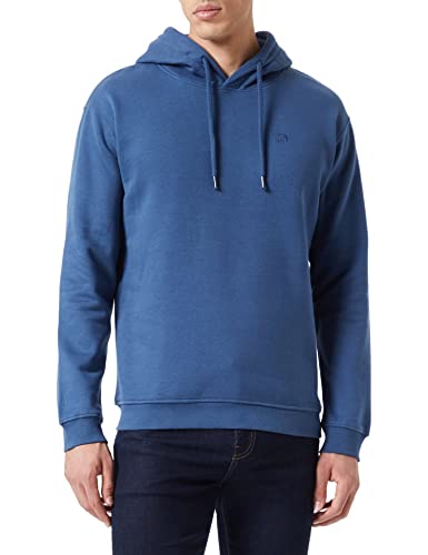 TOM TAILOR Denim Herren Basic Hoodie 1034733, 10318 - Dark Duck Blue, L von TOM TAILOR Denim