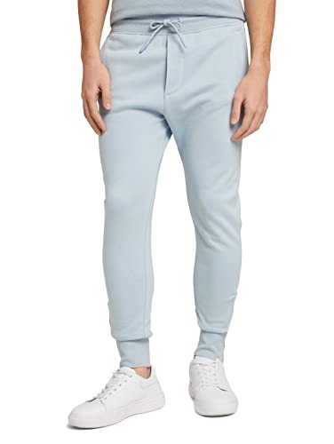 TOM TAILOR Denim Herren Basic Jogger Sweatpants Hose 1030665, 15159 - Foggy Blue, L von TOM TAILOR Denim