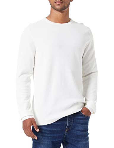 TOM TAILOR Denim Herren Basic Strickpullover 1034655, 10338 - Soft Light Beige, XS von TOM TAILOR Denim