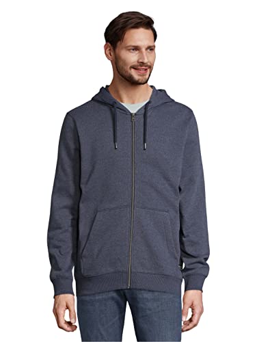 TOM TAILOR Denim Herren Basic Sweatshirtjacke 1032019, 13684 - Sky Captain Blue Non-Solid, S von TOM TAILOR Denim