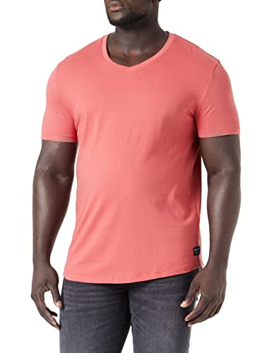 TOM TAILOR Denim Herren Basic T-Shirt mit V-Ausschnitt aus Bio-Baumwolle von TOM TAILOR Denim