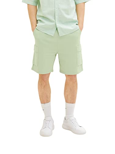 TOM TAILOR Denim Herren Bermuda Sweatpants Shorts 1035679, 31038 - Placid Green, M von TOM TAILOR Denim