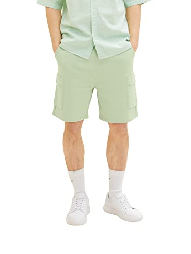 TOM TAILOR Denim Herren Bermuda Sweatpants Shorts 1035679, 31038 - Placid Green, XL von TOM TAILOR Denim