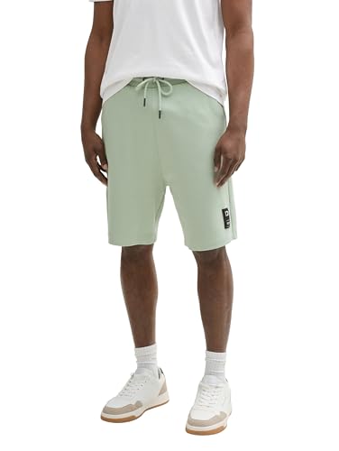 TOM TAILOR Denim Herren 1046848 Bermuda Sweatpants Shorts, 13632-Fresh Mint Green, XS von TOM TAILOR Denim