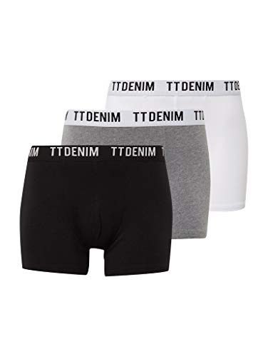 TOM TAILOR Denim Herren Hipster Boxershorts im 3er-Pack mit Stretch von TOM TAILOR Denim