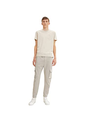 TOM TAILOR Denim Herren Cargo Jogginghose 1032791, 11754 - Light Dove Grey, L von TOM TAILOR Denim