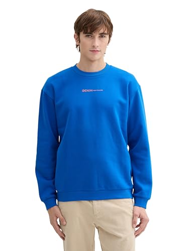 TOM TAILOR Denim Herren Crewneck Sweatshirt mit Logo-Print TOM TAILOR Denim Herren Crewneck Sweatshirt mit Logo-Print von TOM TAILOR Denim