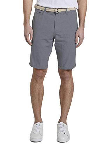 TOM TAILOR Denim Herren Gürtel Chino Hose, 21993-medium Grey Yarn dye, XXL TOM TAILOR Denim Herren Gürtel Chino Hose, 21993-medium Grey Yarn dye, XXL von TOM TAILOR Denim