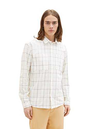 TOM TAILOR Denim Herren Hemd 1034915, 31153 - Off White Colorful Check, M TOM TAILOR Denim Herren Hemd 1034915, 31153 - Off White Colorful Check, M von TOM TAILOR Denim