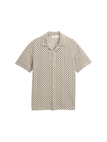 TOM TAILOR Denim Herren 1046580 Hemd, 38266-Black White Check Design, M von TOM TAILOR Denim