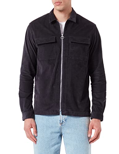 TOM TAILOR Denim Herren Hemdjacke 1032381, 29476 - Coal Grey, L von TOM TAILOR Denim