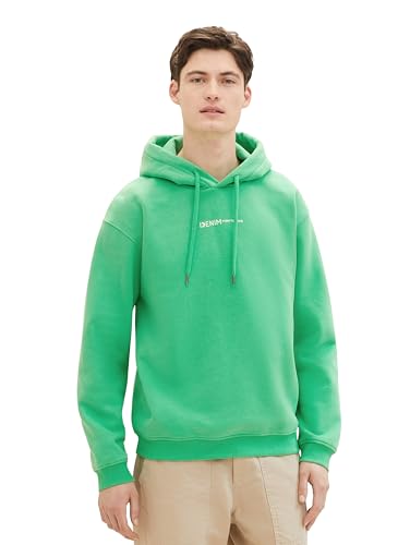 TOM TAILOR Denim Herren Hoodie Sweatshirt mit kleinem Logo-Print von TOM TAILOR Denim