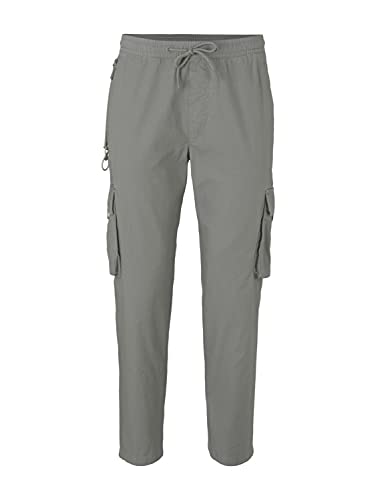 TOM TAILOR Denim Herren Hosen & Chino Relaxed Cargo Jogger Greyish Shadow Olive,L,10767,7000 von TOM TAILOR Denim