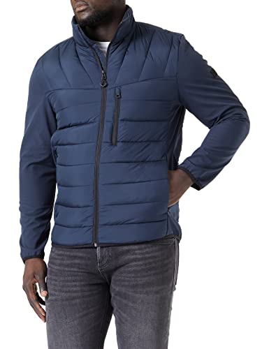 TOM TAILOR Denim Herren Hybrid Steppjacke 1031781, 10668 - Sky Captain Blue, L von TOM TAILOR Denim