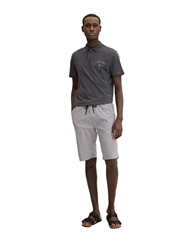 TOM TAILOR Denim Herren Jogger Bemuda Shorts 1031435, 10521 - Smooth Grey, M von TOM TAILOR Denim