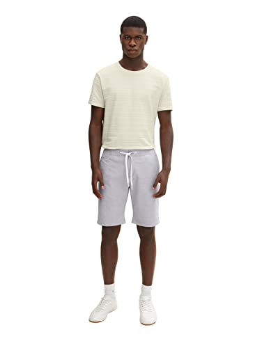 TOM TAILOR Denim Herren Jogger Bermuda Shorts 1029922, 29315 - Grey White Dobby, XS TOM TAILOR Denim Herren Jogger Bermuda Shorts 1029922, 29315 - Grey White Dobby, XS von TOM TAILOR Denim