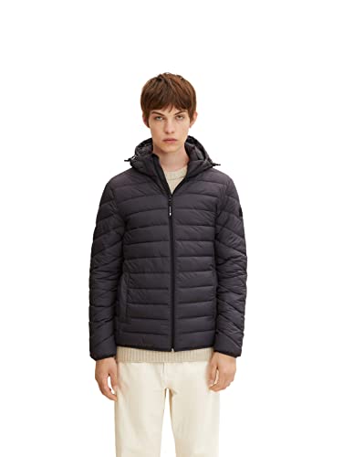 TOM TAILOR Denim Herren Lightweight Steppjacke 1031780, 29476 - Coal Grey, L von TOM TAILOR Denim