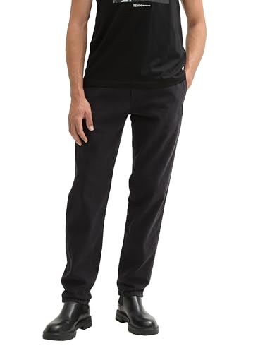 TOM TAILOR Denim Herren Loose Fit Jeans,10250 - Used Dark Stone Black Denim, XS von TOM TAILOR Denim