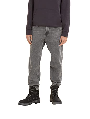 TOM TAILOR Denim Herren Loose Fit Jeans 1034109, 10218 - Used Light Stone Grey Denim, 31W / 34L von TOM TAILOR Denim