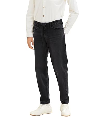 TOM TAILOR Denim Herren Loose Fit Jeans 1034112, 10214 - Clean Dark Stone Grey Denim, 33W / 32L von TOM TAILOR Denim