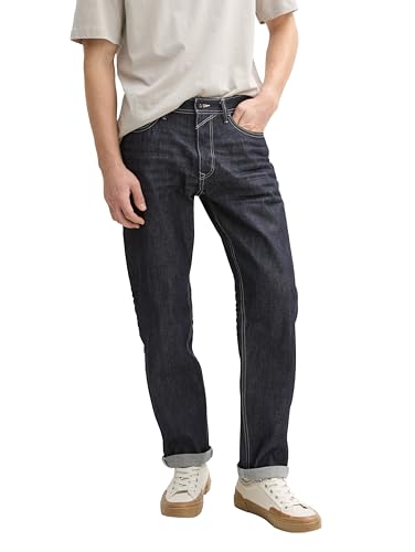 TOM TAILOR Denim Herren Loose Straight Fit Jeans, 10116 - Clean Raw Blue Denim, 32/34 von TOM TAILOR Denim