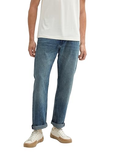 TOM TAILOR Denim Herren Loose Straight Fit Jeans, 10127 - Tinted Blue Denim, 32/34 von TOM TAILOR Denim