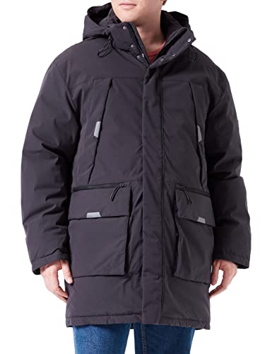 TOM TAILOR Denim Herren Artic Winterparka 1032436, 29476 - Coal Grey, L von TOM TAILOR Denim