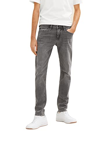 TOM TAILOR Denim Herren Pier Slim Fit Jeans 1034425, 10213 - Clean Mid Stone Grey Denim, 34W / 32L von TOM TAILOR Denim