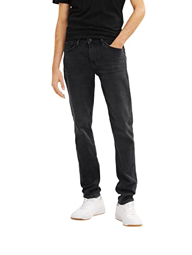 TOM TAILOR Denim Herren Pier Slim Fit Jeans 1034425, 10214 - Clean Dark Stone Grey Denim, 34W / 32L von TOM TAILOR Denim