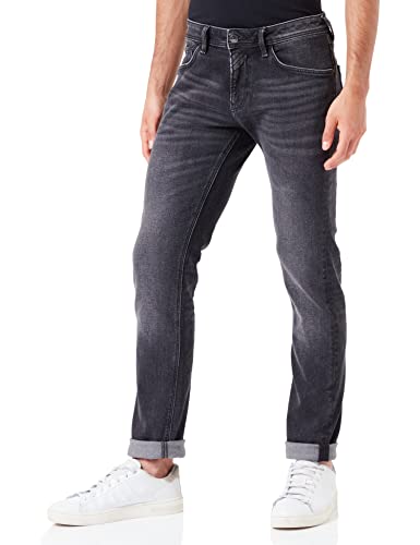 TOM TAILOR Denim Herren Piers Slim Jeans 1032752, 10219 - Used Mid Stone Grey Denim, 30W / 32L von TOM TAILOR Denim