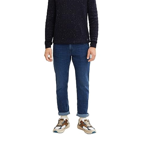 TOM TAILOR Denim Herren Piers Slim Jeans 1032756, 10119 - Used Mid Stone Blue Denim, 27W / 32L von TOM TAILOR Denim
