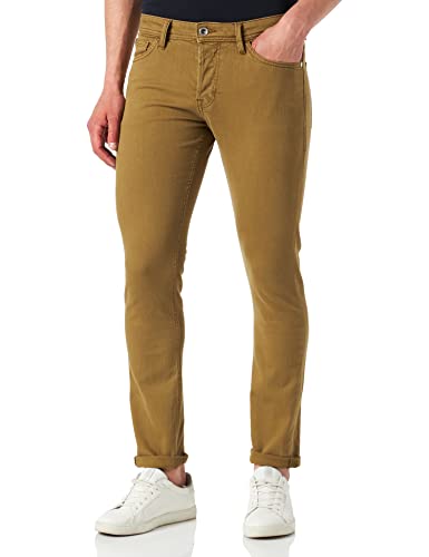 TOM TAILOR Denim Herren Piers Slim Jeans mit Bio-Baumwolle 1029731, 28856 - Light Olive Green, 34W / 34L von TOM TAILOR Denim