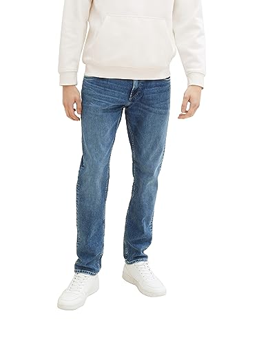 TOM TAILOR Denim Herren Piers Slim Jeans mit Stretch, Used Mid Stone Blue Denim, 31/32 TOM TAILOR Denim Herren Piers Slim Jeans mit Stretch, Used Mid Stone Blue Denim, 31/32 von TOM TAILOR Denim