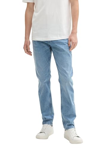 TOM TAILOR Denim Herren Piers Slim Jeans mit Stretch,10118 - Used Light Stone Blue Denim, 36/34 von TOM TAILOR Denim