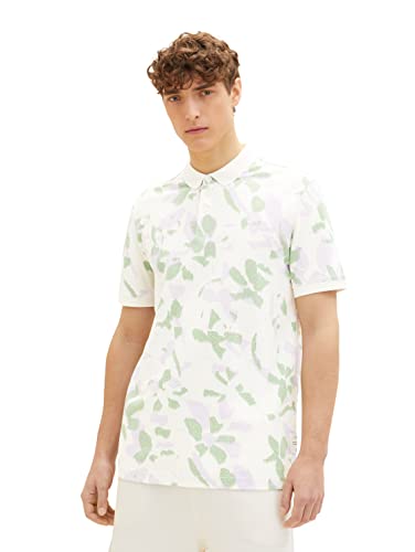 TOM TAILOR Denim Herren Poloshirt 1035280, 31335 - Light Abstract Flower Print, L TOM TAILOR Denim Herren Poloshirt 1035280, 31335 - Light Abstract Flower Print, L von TOM TAILOR Denim