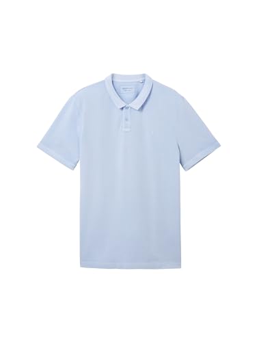 TOM TAILOR Denim Herren Poloshirt im Washed-Look, Brunnera Blue, XS TOM TAILOR Denim Herren Poloshirt im Washed-Look, Brunnera Blue, XS von TOM TAILOR Denim