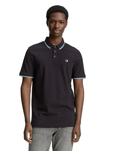 TOM TAILOR Denim Herren 1046289 Poloshirt, 29476-Coal Grey, L von TOM TAILOR Denim