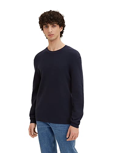 TOM TAILOR Denim Herren Pullover 1035320, 10668 - Sky Captain Blue, L von TOM TAILOR Denim