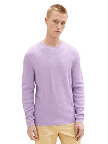 TOM TAILOR Denim Herren Pullover 1035320, 31042 - Lilac Vibe, XL von TOM TAILOR Denim