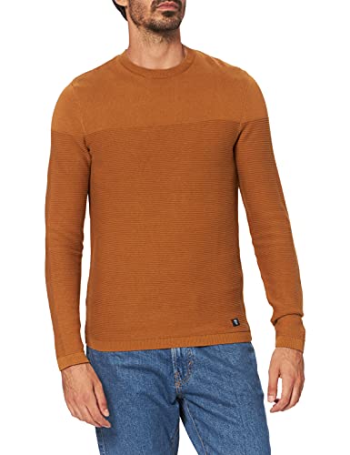 TOM TAILOR Denim Herren Pullover aus Bio-Baumwolle 1027169, 25985 - Deep Cognac, XL von TOM TAILOR Denim