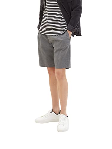 TOM TAILOR Denim Herren Regular Fit Chino Bermuda Shorts mit Stretch 31558 - Black Grey Bean Dobby M TOM TAILOR Denim Herren Regular Fit Chino Bermuda Shorts mit Stretch 31558 - Black Grey Bean Dobby M von TOM TAILOR Denim