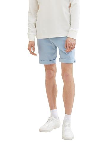 TOM TAILOR Denim Herren Regular Fit Washed Chino Hose, 34731 - light blue mini houndstooth, L TOM TAILOR Denim Herren Regular Fit Washed Chino Hose, 34731 - light blue mini houndstooth, L von TOM TAILOR Denim