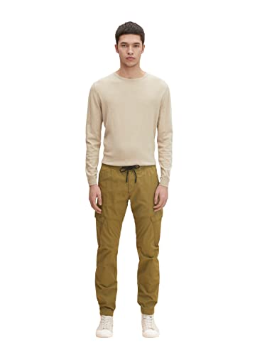 TOM TAILOR Denim Herren Slim Cargo Hose 1029906, 28856 - Light Olive Green, S von TOM TAILOR Denim