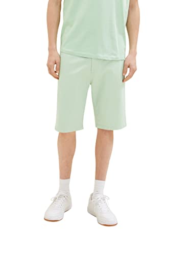 TOM TAILOR Denim Herren Slim Chino Bermuda Shorts 1034976, 31038 - placid green, XL von TOM TAILOR Denim