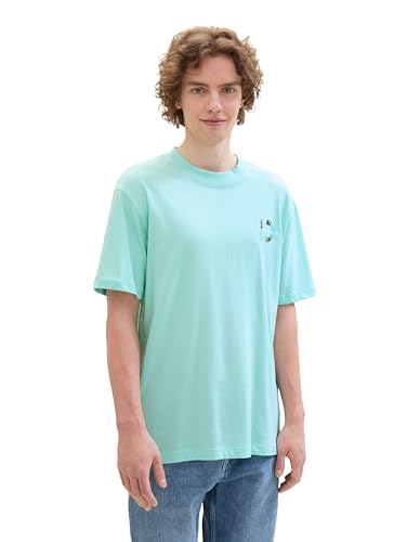 TOM TAILOR Denim Herren Sommer T-Shirt mit Fotoprint am Rücken, 35258 - Classic Light Blue, M TOM TAILOR Denim Herren Sommer T-Shirt mit Fotoprint am Rücken, 35258 - Classic Light Blue, M von TOM TAILOR Denim